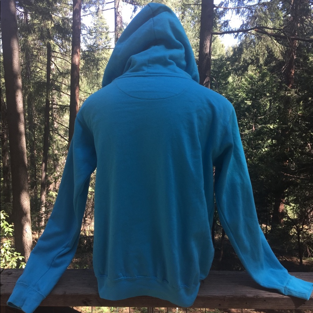 Songbird turquoise, “lime green zipper front hoody long sleeve active wear - Picture 7 of 8